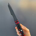 Red and Black Valorant Knife