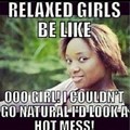 Relaxed to Natural Hair Meme