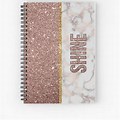 Rose Gold Notebook Leaves Color