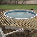 Round Pool Deck Framing