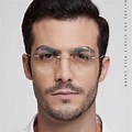 Round Rimless Eyeglasses for Men