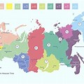 Russia Map Time Zones