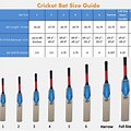 SG Cricket Bat Size Chart
