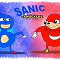Sanic and Ugandan Knuckles