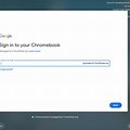 School Chromebook Sign in Screen