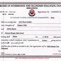 Secondary School Certificate Front Style