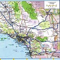 Southern California Area Map with Attractions