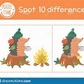 Spot the Difference Printable Autumn