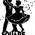 Square Dance Silhouette Clip Art