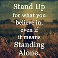 Standing Alone Ibible Quotes