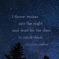 Starry Night with Inspiring Quotes