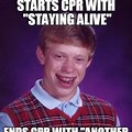 Staying Alive CPR Meme