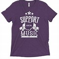 Support Local Music Shirt Design