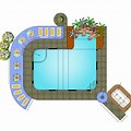 Swimming Pool Texture Elevation