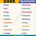 Synonyms for Dark