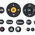 TV Remote Select Button Icon