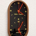 Table Clock Dual Time Zone