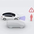 Tesla Car Automatic Emergency Braking