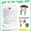 Thank You in English ESL Worksheets