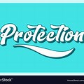 The Word Protection in Block Letters