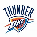 The Word Thunder NBA Logo