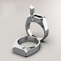 Titanium Self-Defense Ring with Hidden Knife