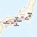 Tokyo Osaka Japan Map