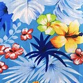 Tropical Flower Print Fabric