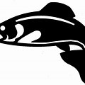 Trout Fish Silhouette Clip Art
