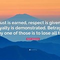 Trust Loyalty Respect Quotes