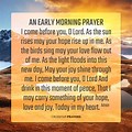 Tuesday Early Morning Prayer