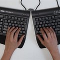 Two Half Curved Keyboard