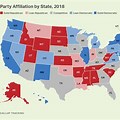 USA. Most Democratic States