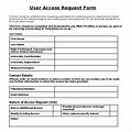 User Access Request Form Template Excel