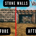 Valheim Stone and Wood Wall