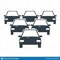 Vehicle Fleet Pictorial Cartoon