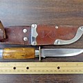 Vintage Knife in Wooden Sheath