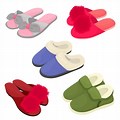 Warm and Fuzzy Slippers Clip Art