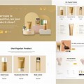Website Product Page Layout Design