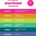 Weekly Workout Schedule Example