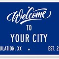 Welcome City Sign Clip Art