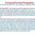 What Is a Compare and Contrast Paragraph