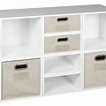 White Cubby with Storage Cubes