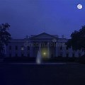 White House Night Sky View