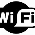 Wi-Fi Black and White Logo No Background