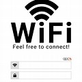 Wi-Fi Login/Password Template