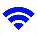 Wifi Symbol Blue Orange