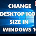 Windows 10 Home Icon Size