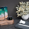 Wooden Apple Charging Station