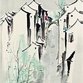 Wu Guanzhong Paintings Water Village